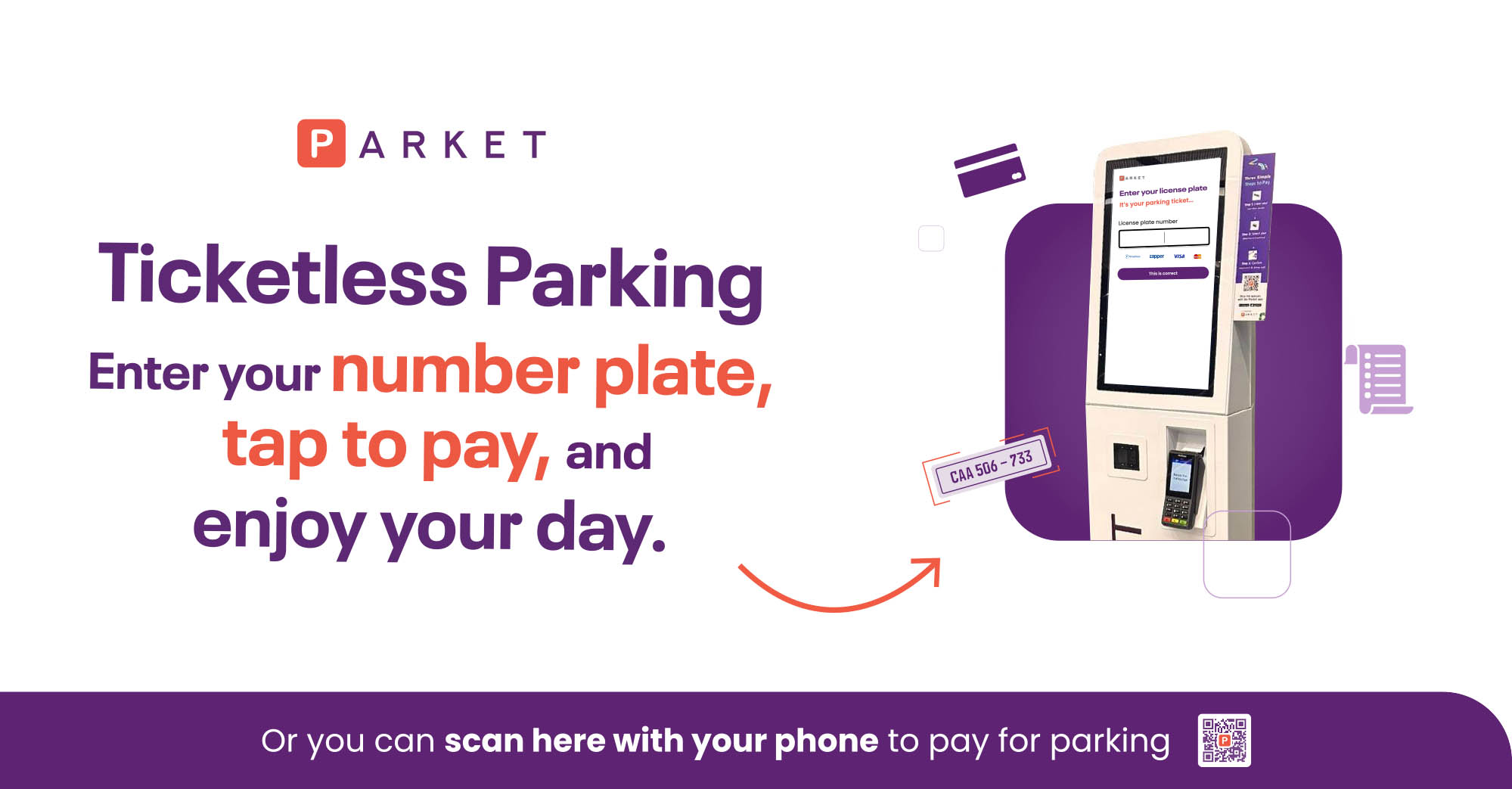 Big sign inside – 230cm x 120cm